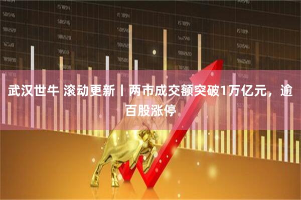 武汉世牛 滚动更新丨两市成交额突破1万亿元，逾百股涨停