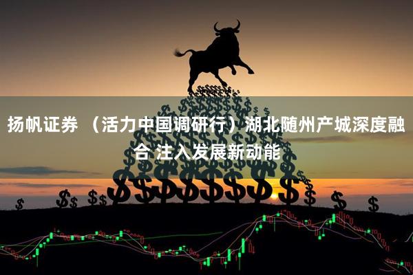 扬帆证券 （活力中国调研行）湖北随州产城深度融合 注入发展新动能
